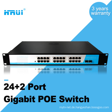 Hohe Leistung 1000M 48V 2 SFP Port 24 Port Poe-Switches